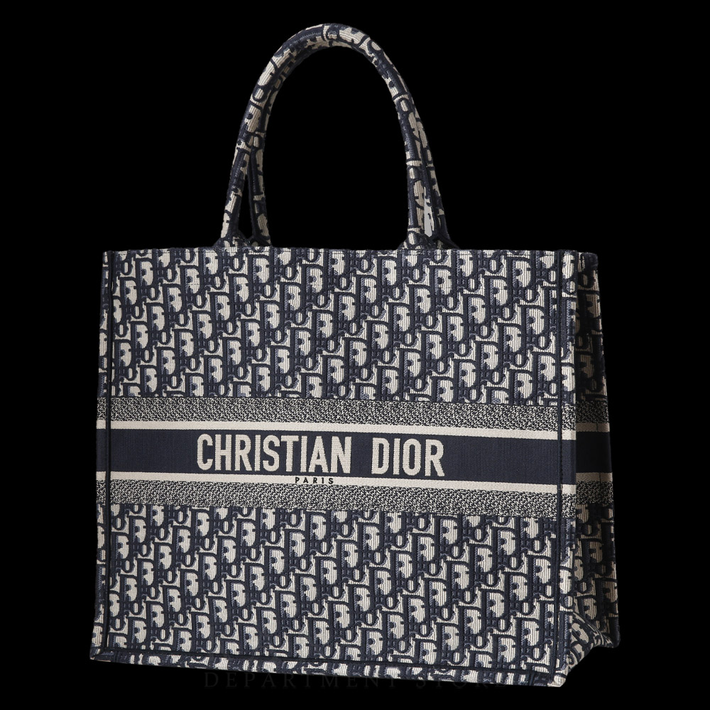 CHRISTIAN DIOR(USED)크리스찬디올 오블리크 북토트 라지 백